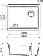 Мойка Omoikiri Kata 56-U/I Side GR фото 4 в Санкт-Петербурге