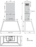 Вытяжка Falmec TIME 85 pewter фото 3 в Санкт-Петербурге