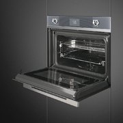 Комбинированный духовой шкаф с функцией СВЧ Smeg SF4102MCS фото 2 в Санкт-Петербурге
