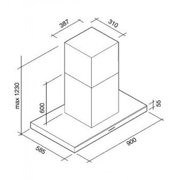 Вытяжка Falmec Lumina 90 Glass White wall (NRS) фото 2 в Санкт-Петербурге