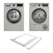 Bosch Serie 4 (стиральная машина WGA2440XME + сушильная машина WQG1420XME + монтажный элемент WTZ20410) Bosch Serie 4 (стиральная машина WGA2440XME + сушильная машина WQG1420XME + монтажный элемент WTZ20410)
