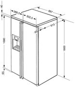 Холодильник Smeg SBS8003P фото 2 в Санкт-Петербурге
