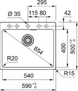 Мойка Франке MRG 610-54 FTL грифельный серый фото 4 в Санкт-Петербурге Мойка Franke MRG 610-54 FTL грифельный серый фото 4 в Санкт-Петербурге