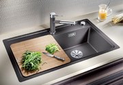 Мойка Бланко ZENAR 45 S-F SILGRANIT чаша справа, доска стекло клапан-автомат InFino® кофе фото 2 в Санкт-Петербурге Мойка Blanco ZENAR 45 S-F SILGRANIT чаша справа, доска стекло клапан-автомат InFino® кофе фото 2 в Санкт-Петербурге
