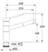 Смеситель Франке Landy 350 выдвижной шланг хром/сахара фото 2 в Санкт-Петербурге Смеситель Franke Landy 350 выдвижной шланг хром/сахара фото 2 в Санкт-Петербурге