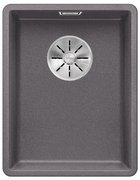 Мойка Blanco SUBLINE 320-F отводная арматура InFino® темная скала фото в Санкт-Петербурге