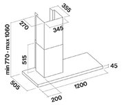 Вытяжка Falmec Lux 120 Fasteel wall фото 3 в Санкт-Петербурге