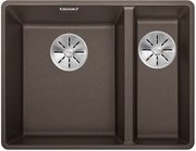 Мойка Blanco SUBLINE 340/160-F отводная арматура InFino® кофе фото в Санкт-Петербурге