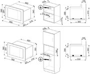 Встраиваемая микроволновая печь Smeg FMI120G фото 4 в Санкт-Петербурге