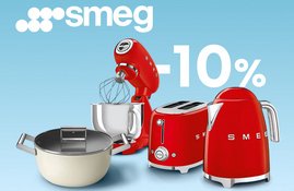 Акция! Скидка 10% при покупке малой бытовой техники Smeg