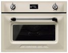 Компактный духовой шкаф с СВЧ Smeg SF4920MCP