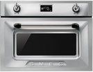 Компактный духовой шкаф с СВЧ Smeg SF4920MCX