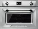 Компактный духовой шкаф с пароваркой Smeg SF4920VCX1