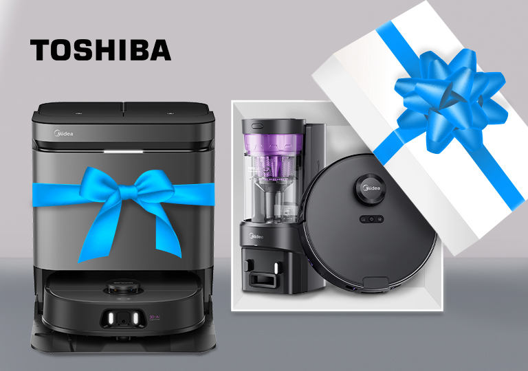 Акция! Пылесос в подарок при покупке техники Toshiba
