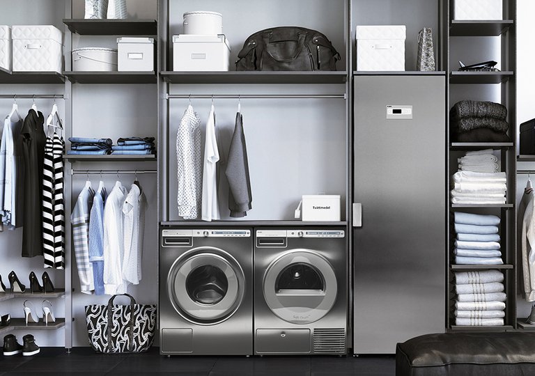 Как установить сушильную машину Asko в колонну